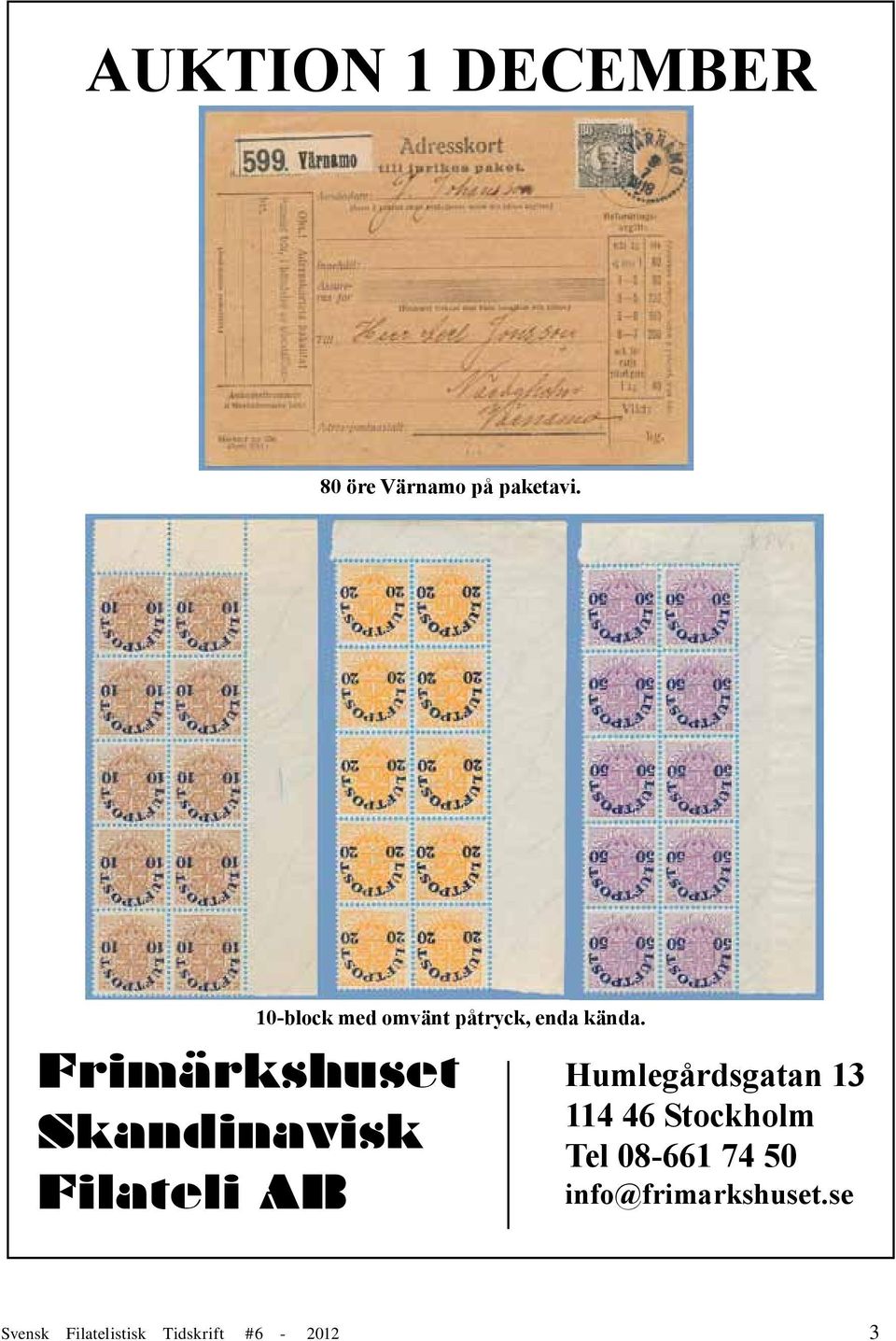 Frimärkshuset Skandinavisk Filateli AB