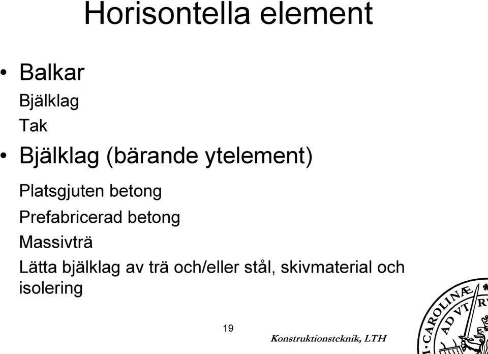 betong Prefabricerad betong Massivträ Lätta