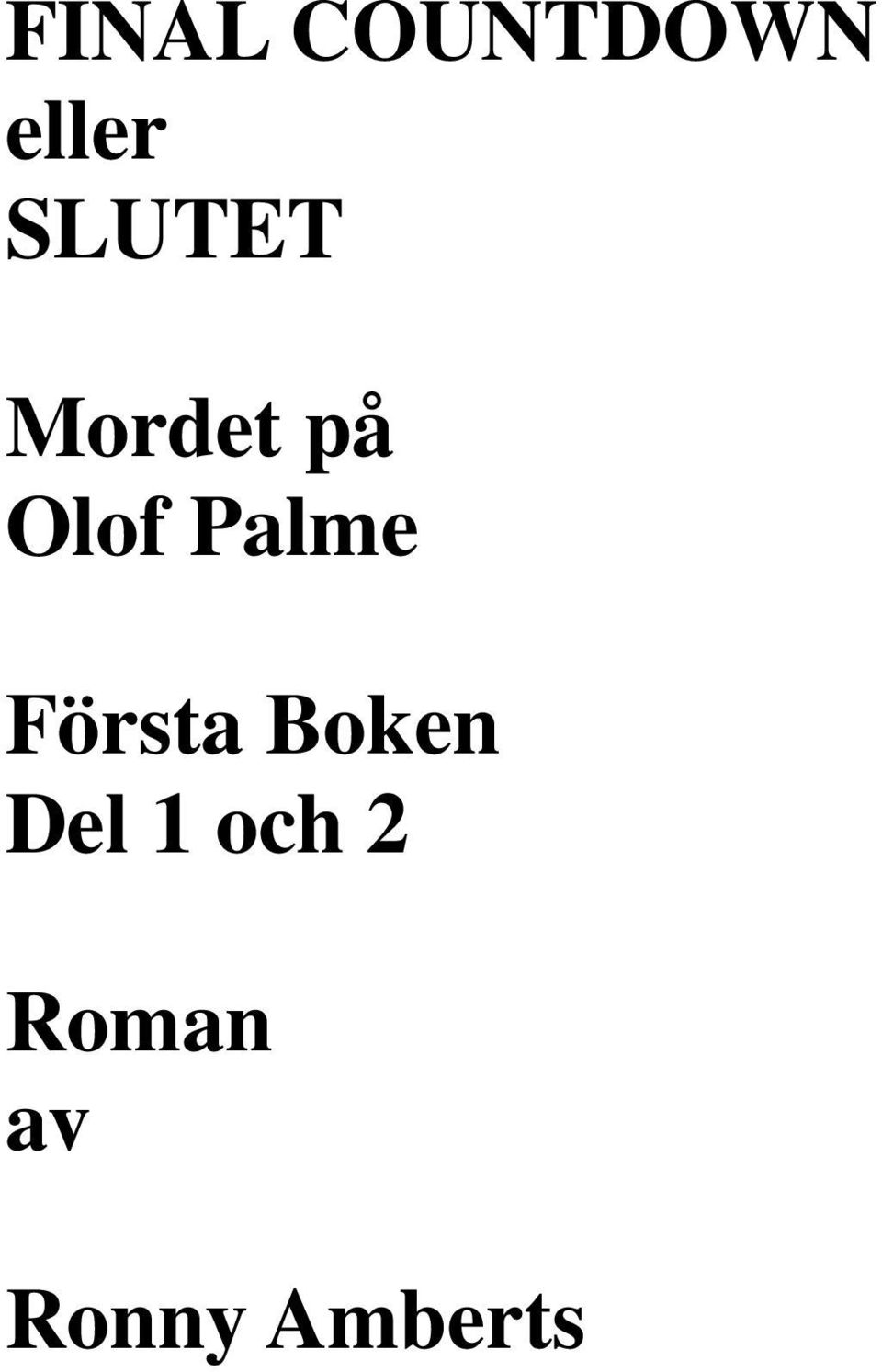 Palme Första Boken Del 1