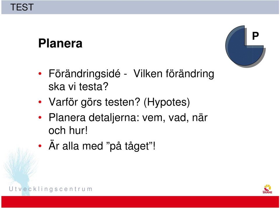 Varför görs testen?