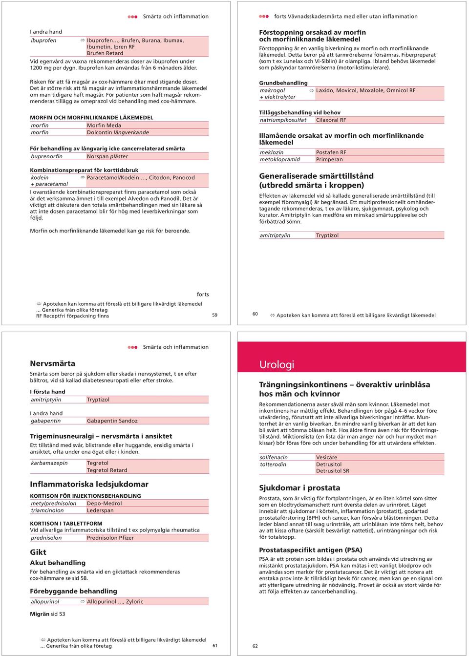 Det är större risk att få magsår av inflammationshämmande läkemedel om man tidigare haft magsår. För patienter som haft magsår rekommenderas tillägg av omeprazol vid behandling med cox-hämmare.