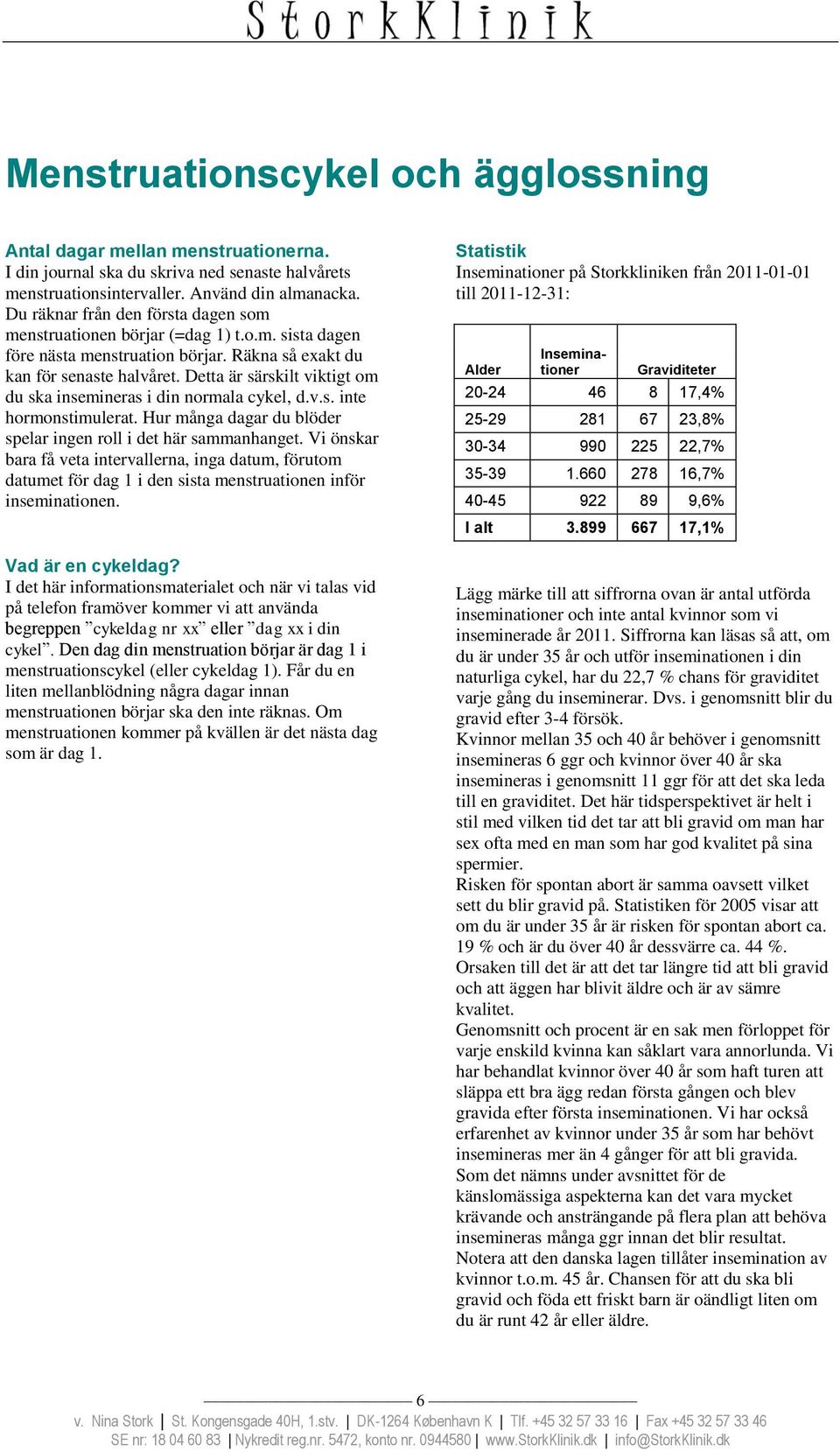 Detta är särskilt viktigt om du ska insemineras i din normala cykel, d.v.s. inte hormonstimulerat. Hur många dagar du blöder spelar ingen roll i det här sammanhanget.