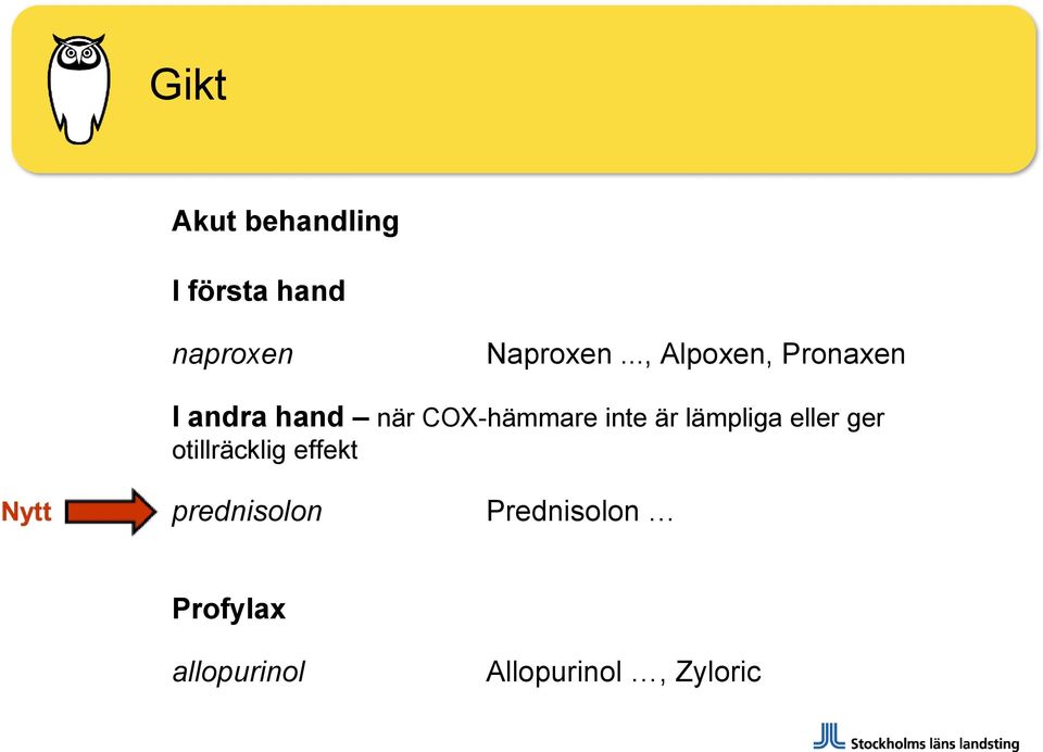 inte är lämpliga eller ger otillräcklig effekt