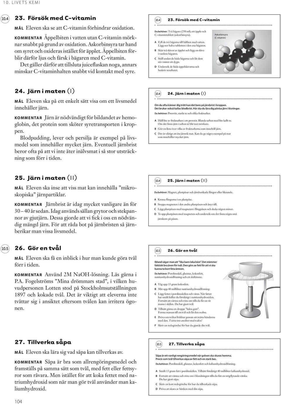 Det gäller därför att tillsluta juiceflaskan noga, annars minskar -vitaminhalten snabbt vid kontakt med syre. Du behöver: Två bägare (250 ml), ett äpple och -vitamintablett (askorbinsyra).