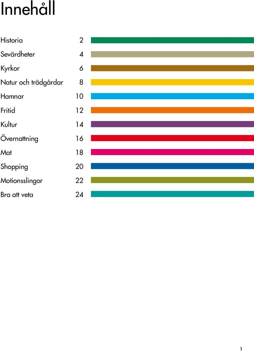 12 Kultur 14 Övernattning 16 Mat 18