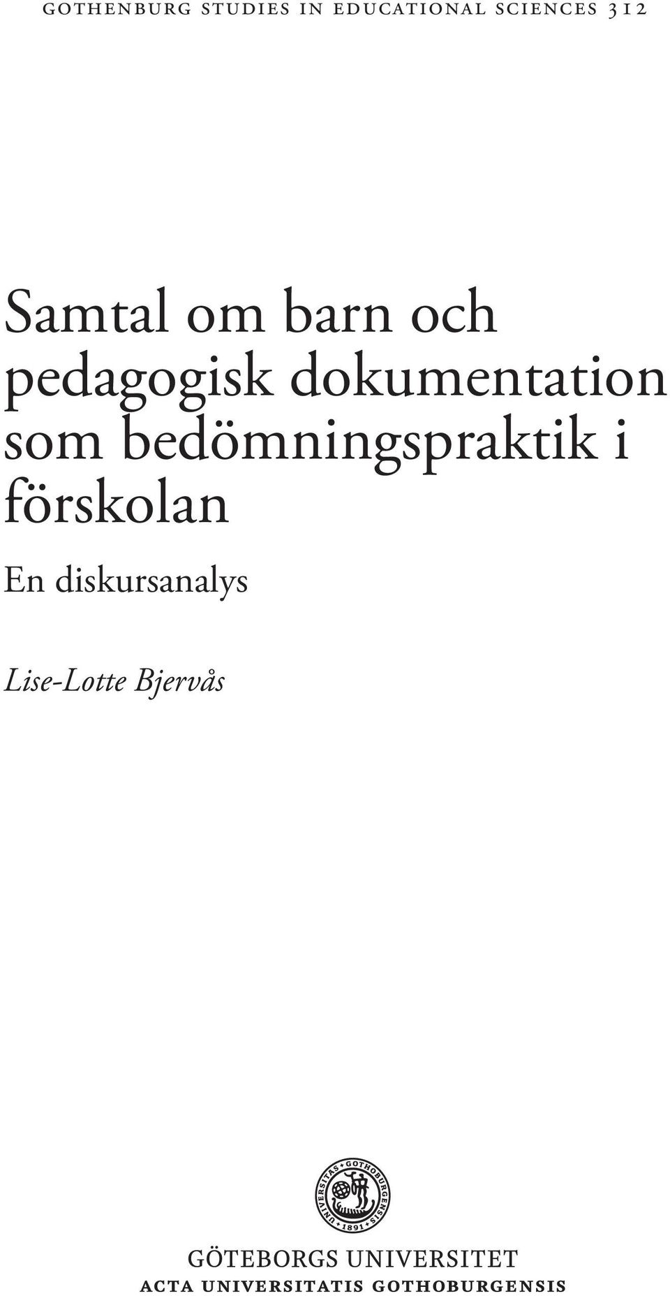 pedagogisk dokumentation som