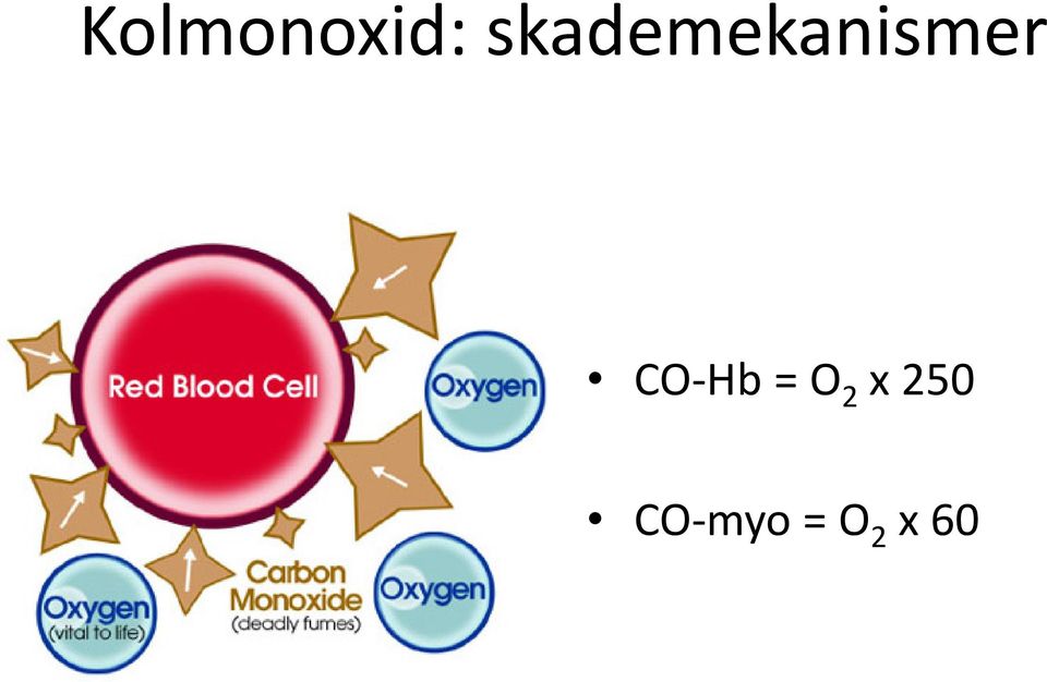 CO-Hb = O 2 x