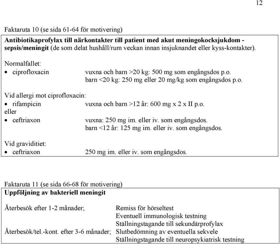 o. eller ceftriaxon vuxna: 250 mg im. eller iv. som engångsdos.