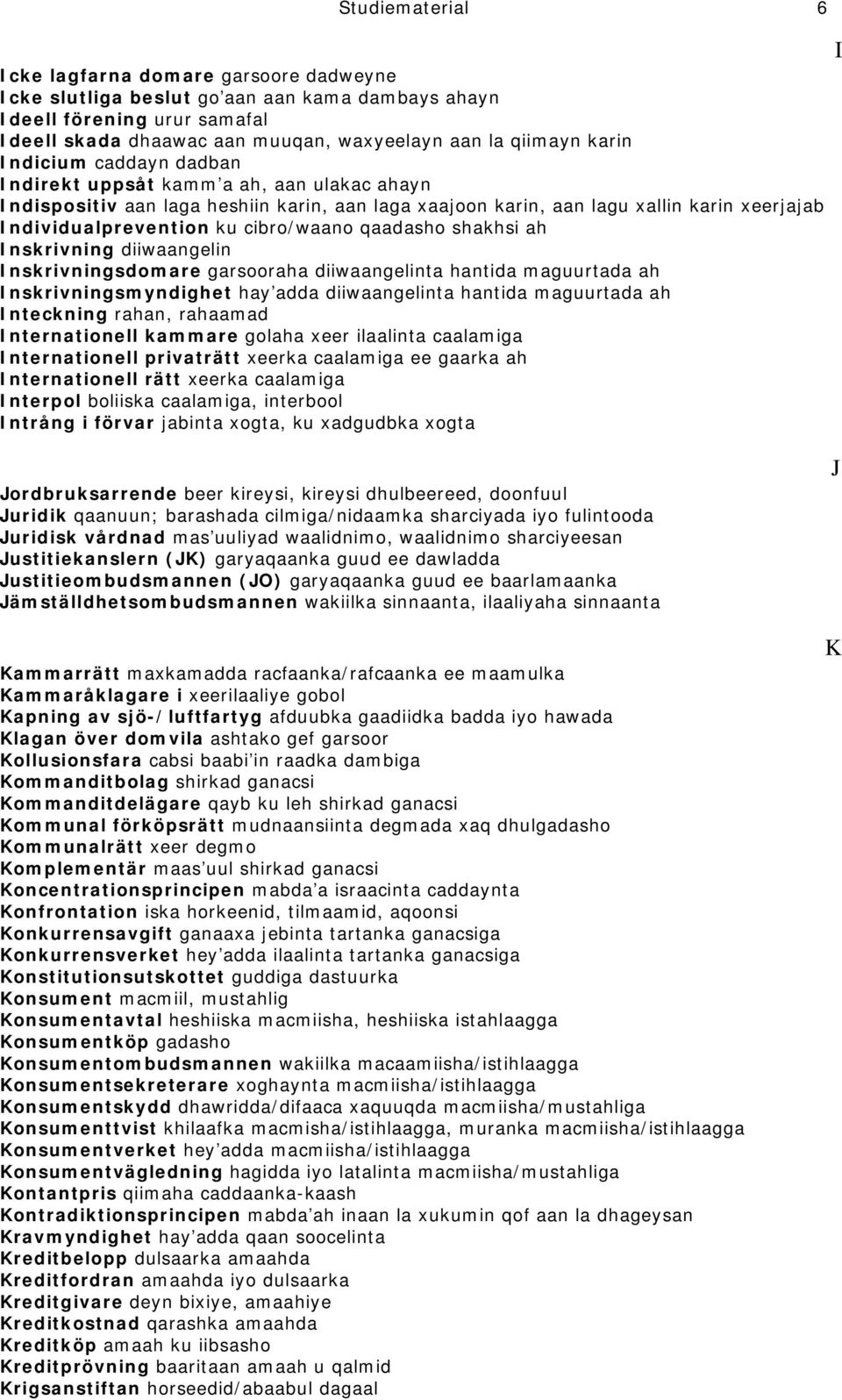 cibro/waano qaadasho shakhsi ah Inskrivning diiwaangelin Inskrivningsdomare garsooraha diiwaangelinta hantida maguurtada ah Inskrivningsmyndighet hay adda diiwaangelinta hantida maguurtada ah