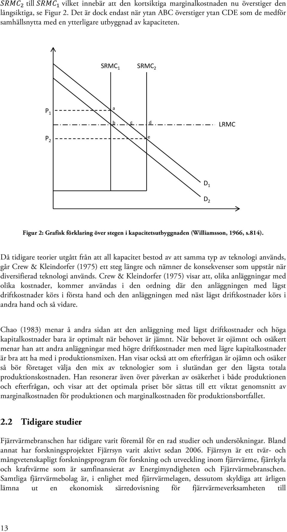 )&'( $# / "# *# +#,# -# %&'( # / $#.#! "#! $# Figur 2: Grafisk förklaring över stegen i kapacitetsutbyggnaden (Williamsson, 1966, s.814).