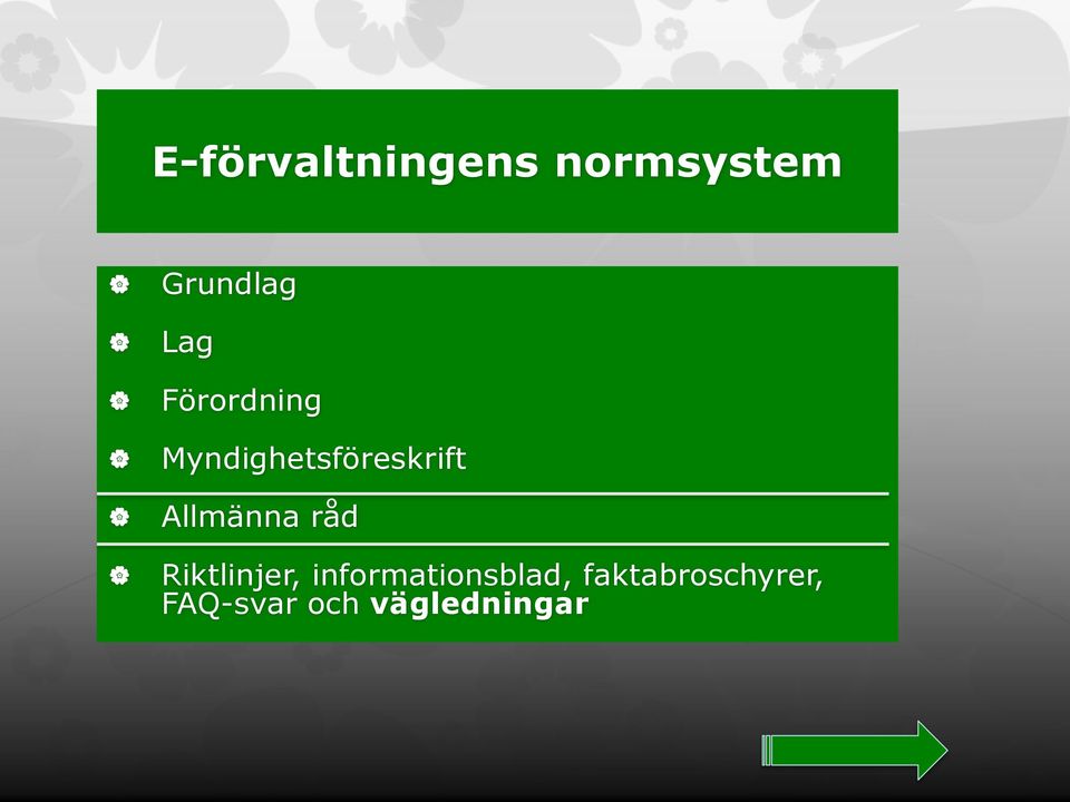 Allmänna råd Riktlinjer,