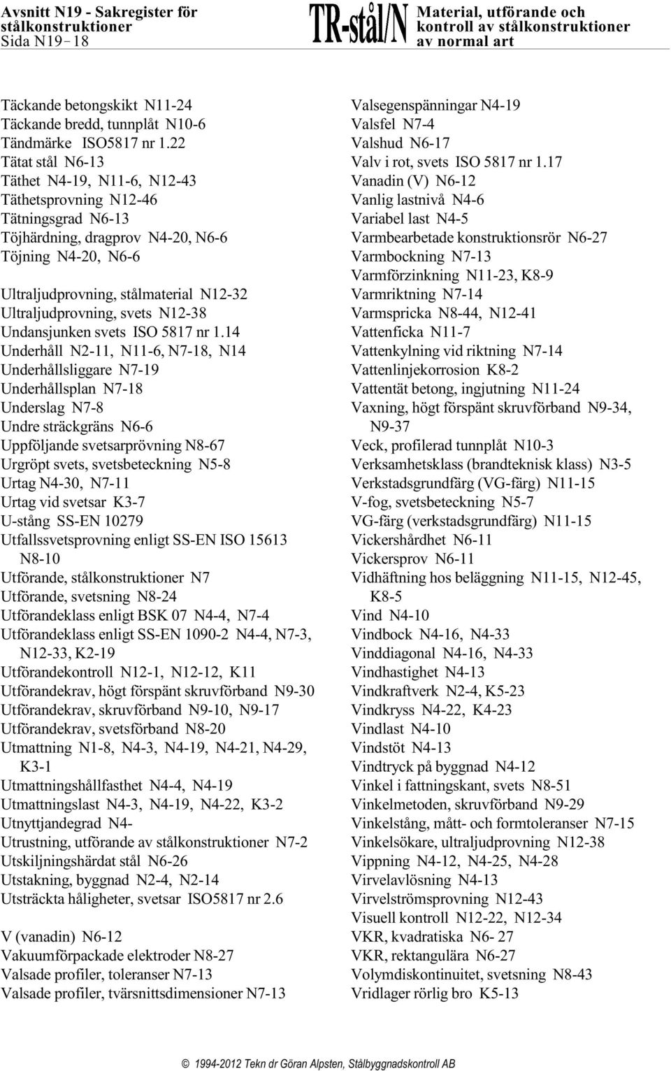 Ultraljudprovning, svets N12-38 Undansjunken svets ISO 5817 nr 1.