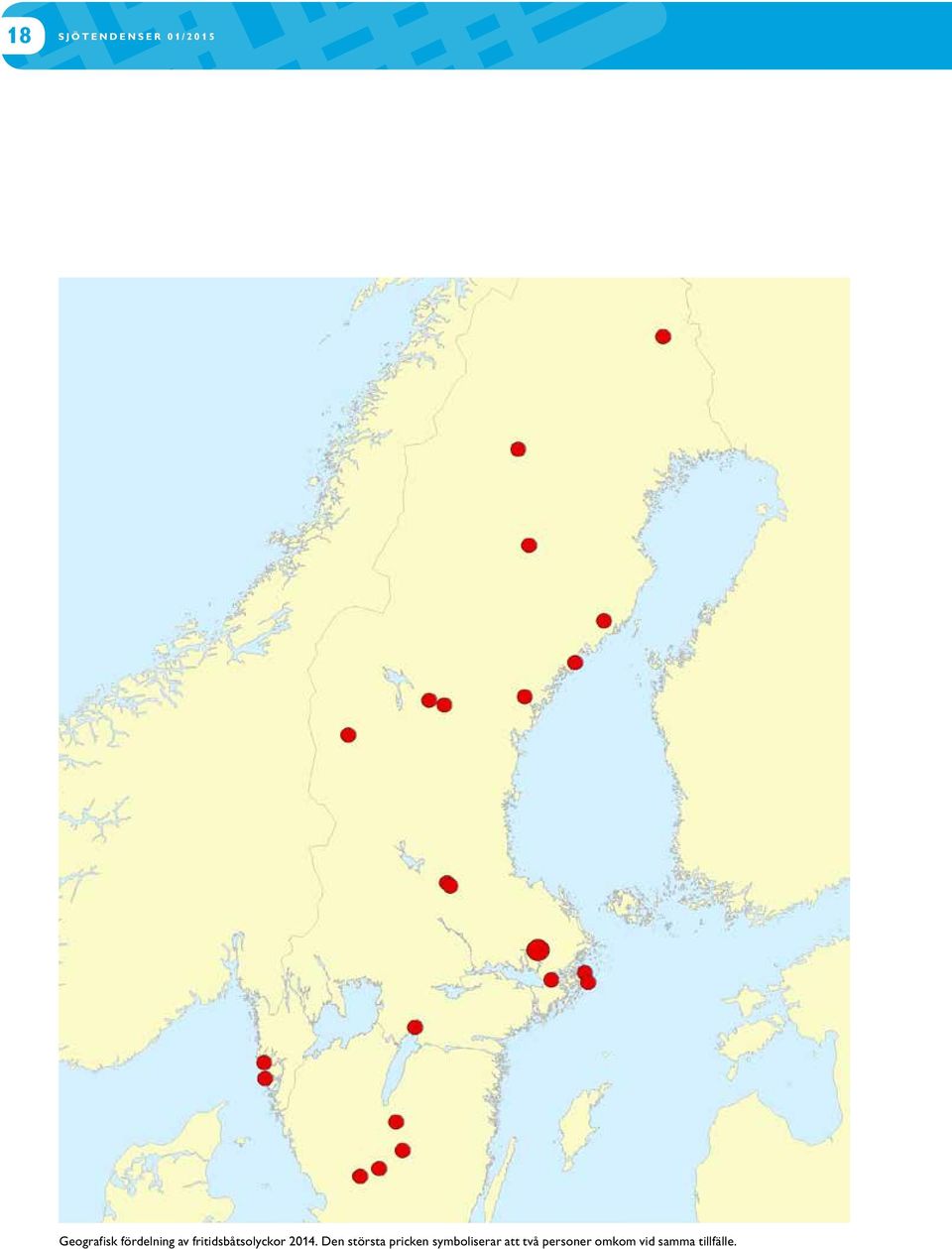 Den största pricken symboliserar att