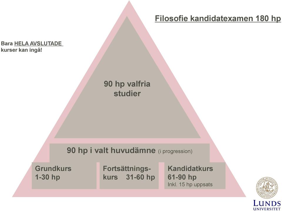 90 hp valfria studier 90 hp i valt huvudämne (i