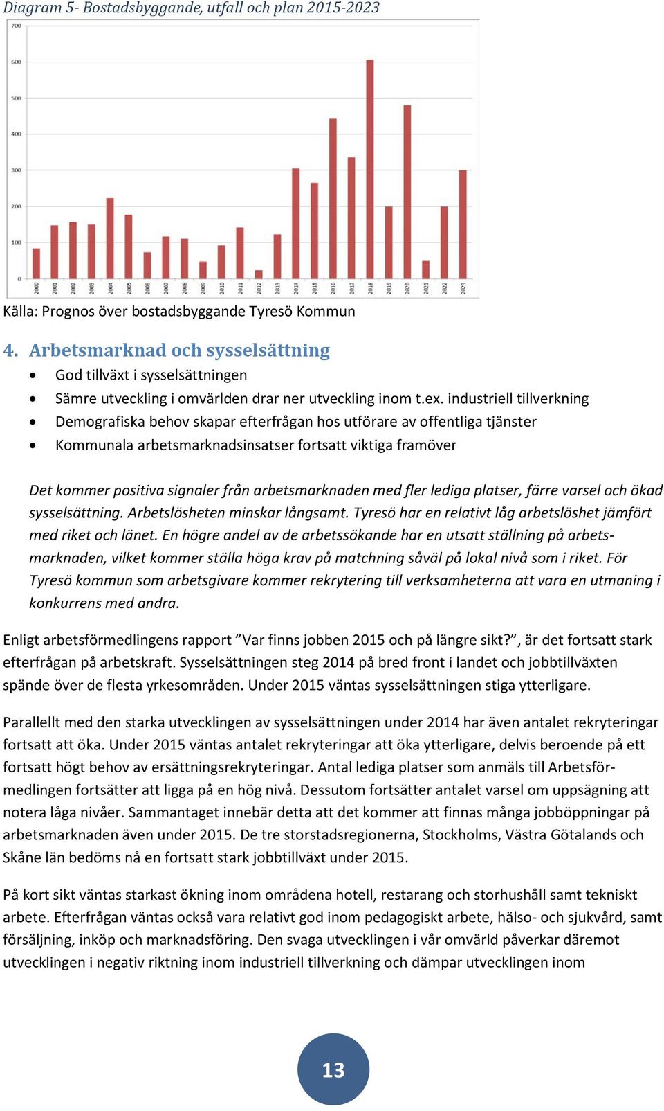 industriell tillverkning Demografiska behov skapar efterfrågan hos utförare av offentliga tjänster Kommunala arbetsmarknadsinsatser fortsatt viktiga framöver Det kommer positiva signaler från