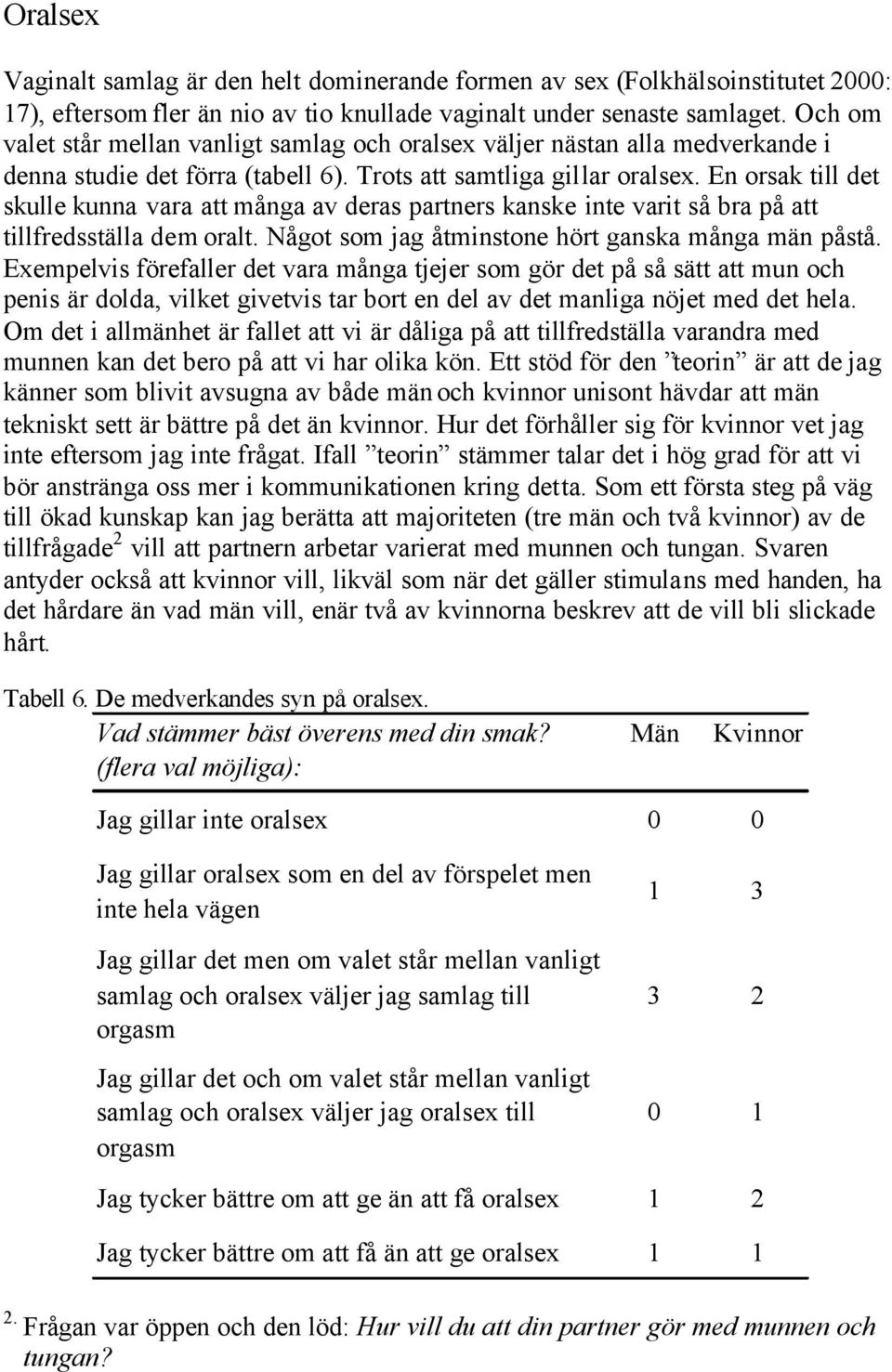 En orsak till det skulle kunna vara att många av deras partners kanske inte varit så bra på att tillfredsställa dem oralt. Något som jag åtminstone hört ganska många män påstå.