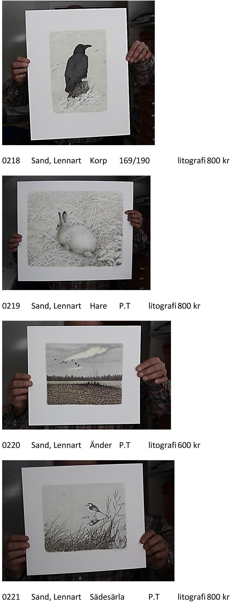 T litografi 800 kr 0220 Sand, Lennart Änder P.