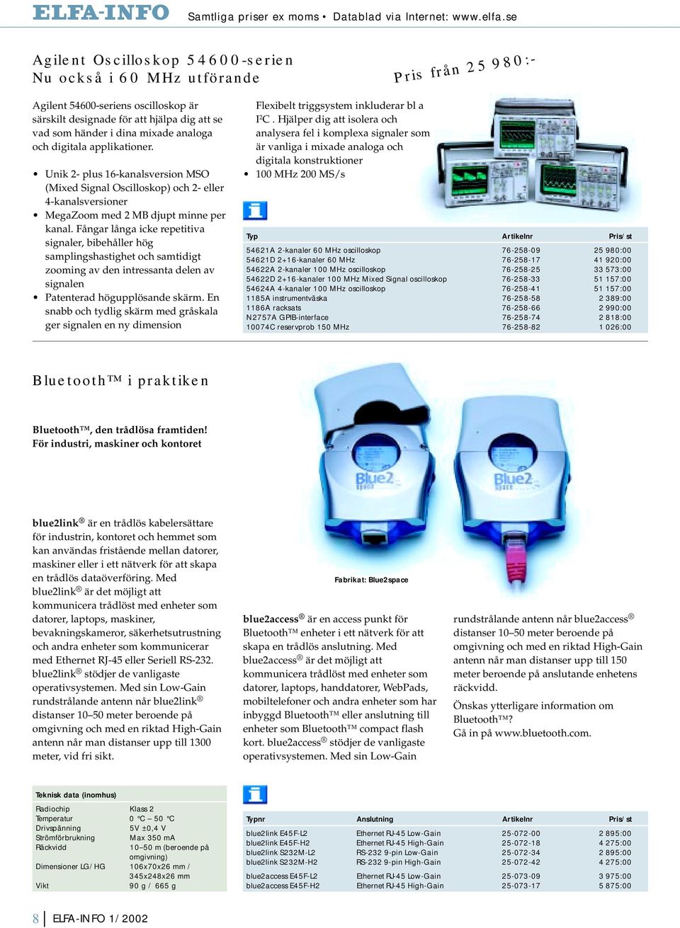 analoga och digitala applikationer. Unik 2- plus 16-kanalsversion MSO (Mixed Signal Oscilloskop) och 2- eller 4-kanalsversioner MegaZoom med 2 MB djupt minne per kanal.