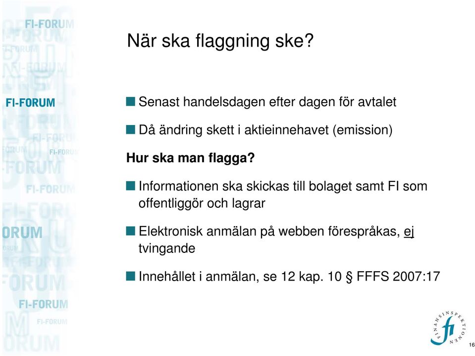 (emission) Hur ska man flagga?