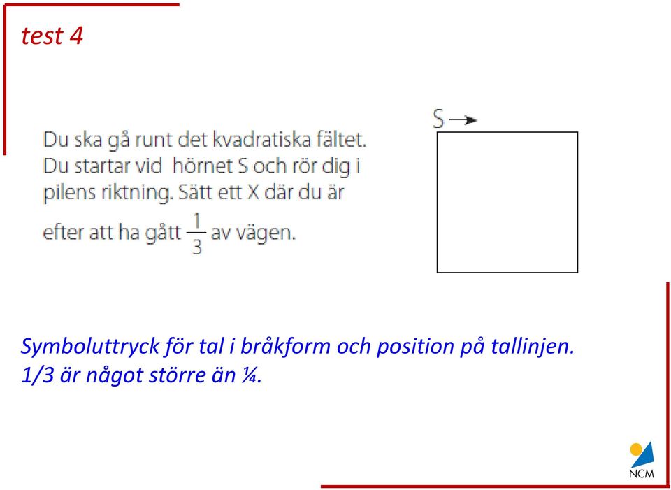 position på tallinjen.