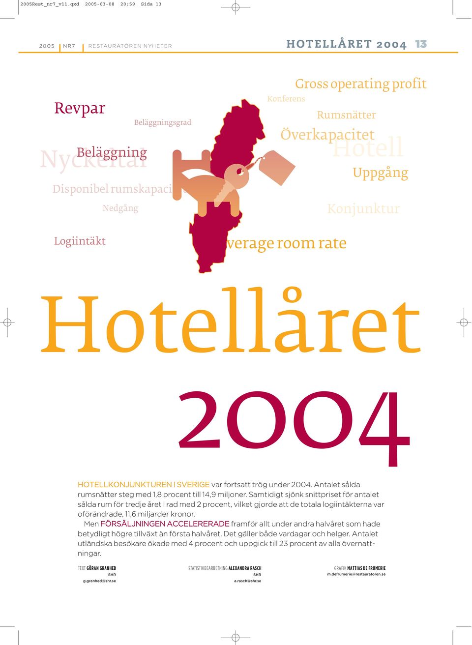 Överkapacitet Hotell Uppgång Konjunktur Hotellåret HOTELLKONJUNKTUREN I SVERIGE var fortsatt trög under. et sålda rumsnätter steg med, procent till, miljoner.