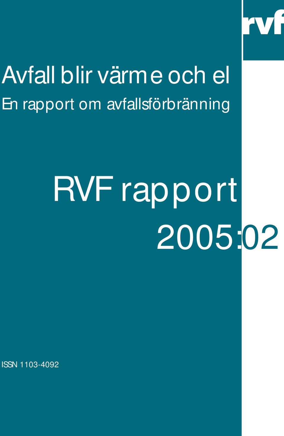 avfallsförbränning RVF