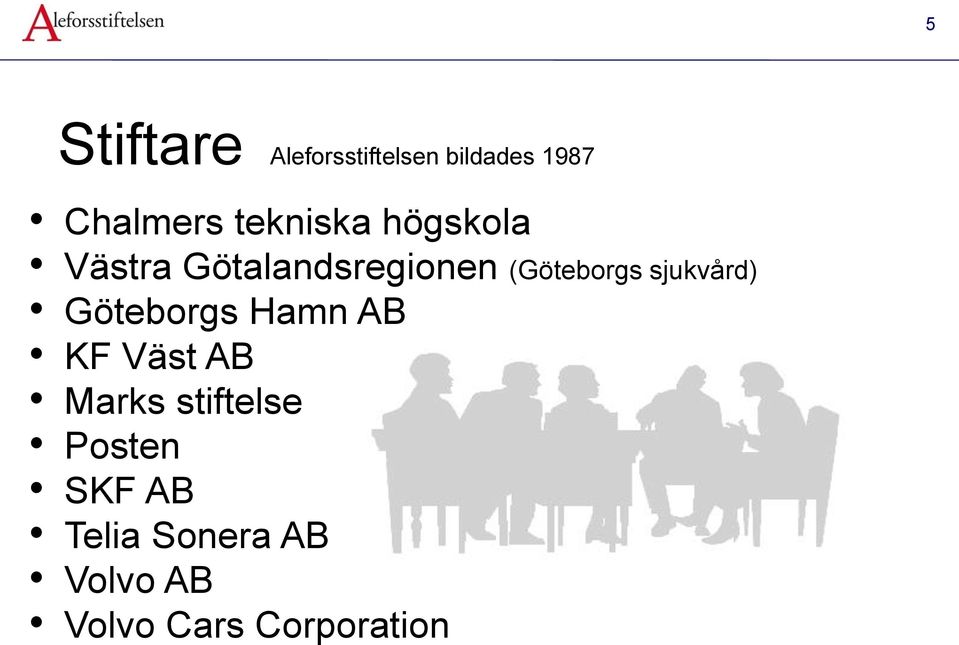 sjukvård) Göteborgs Hamn AB KF Väst AB Marks stiftelse