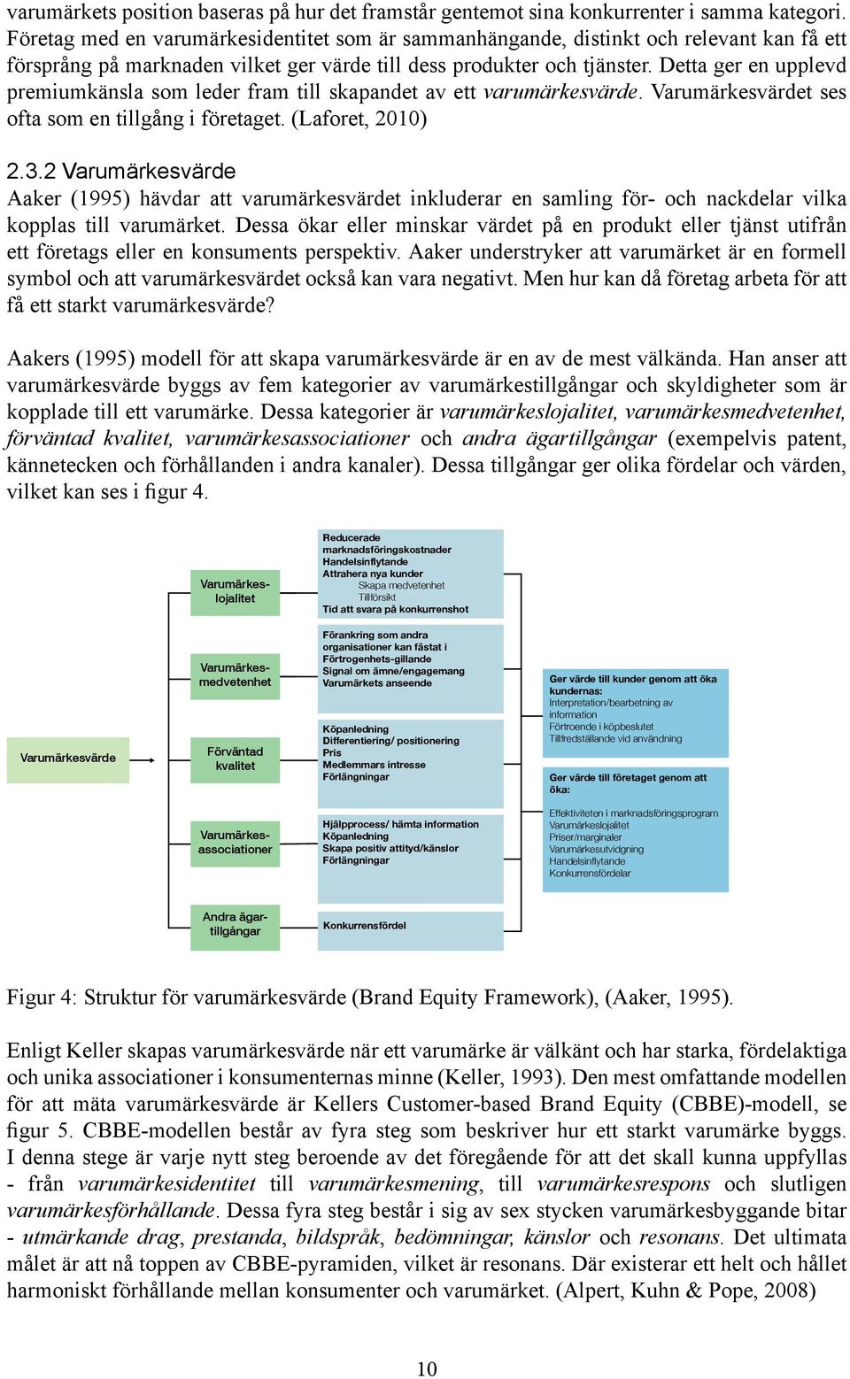 Detta ger en upplevd premiumkänsla som leder fram till skapandet av ett varumärkesvärde. Varumärkesvärdet ses ofta som en tillgång i företaget. (Laforet, 2010) 2.3.