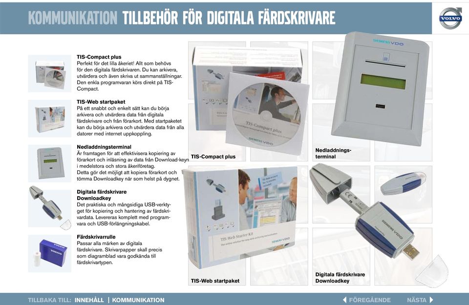 TIS-Web startpaket På ett snabbt och enkelt sätt kan du börja arkivera och utvärdera data från digitala färdskrivare och från förarkort.