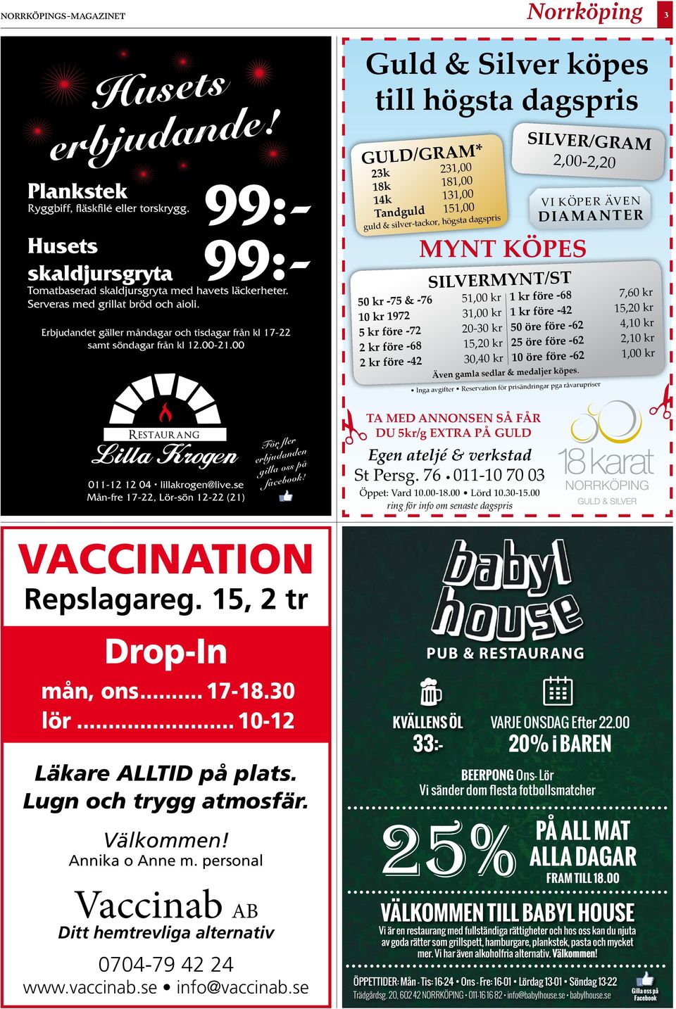 00 Guld & ilver köpes till högsta dagspris GUD/GM* k,00 k,00 k,00 andguld,00 guld & silver-tackor, högsta dagspris MY KÖP VMY/ 0 kr - & -,00 kr 0 kr,00 kr kr före - 0-0 kr kr före -,0 kr kr före -