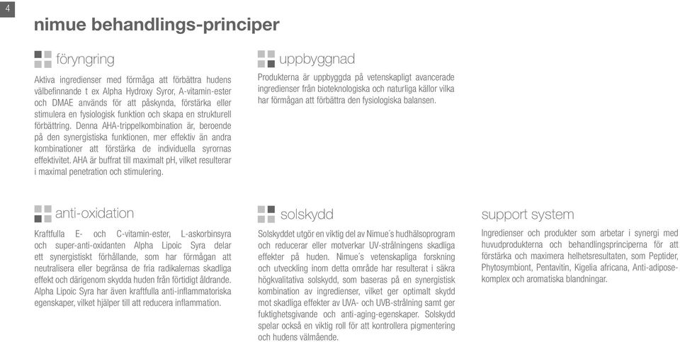 Denna AHA-trippelkombination är, beroende på den synergistiska funktionen, mer effektiv än andra kombinationer att förstärka de individuella syrornas effektivitet.