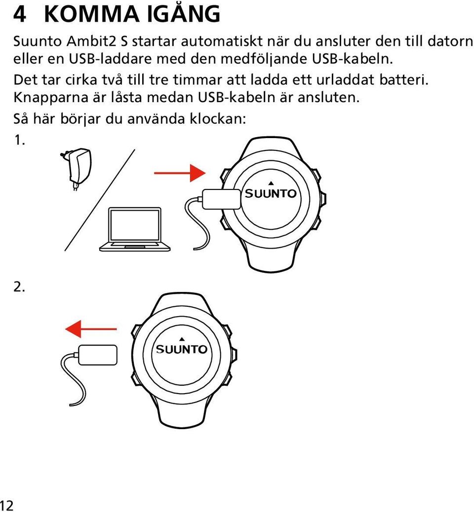 Det tar cirka två till tre timmar att ladda ett urladdat batteri.