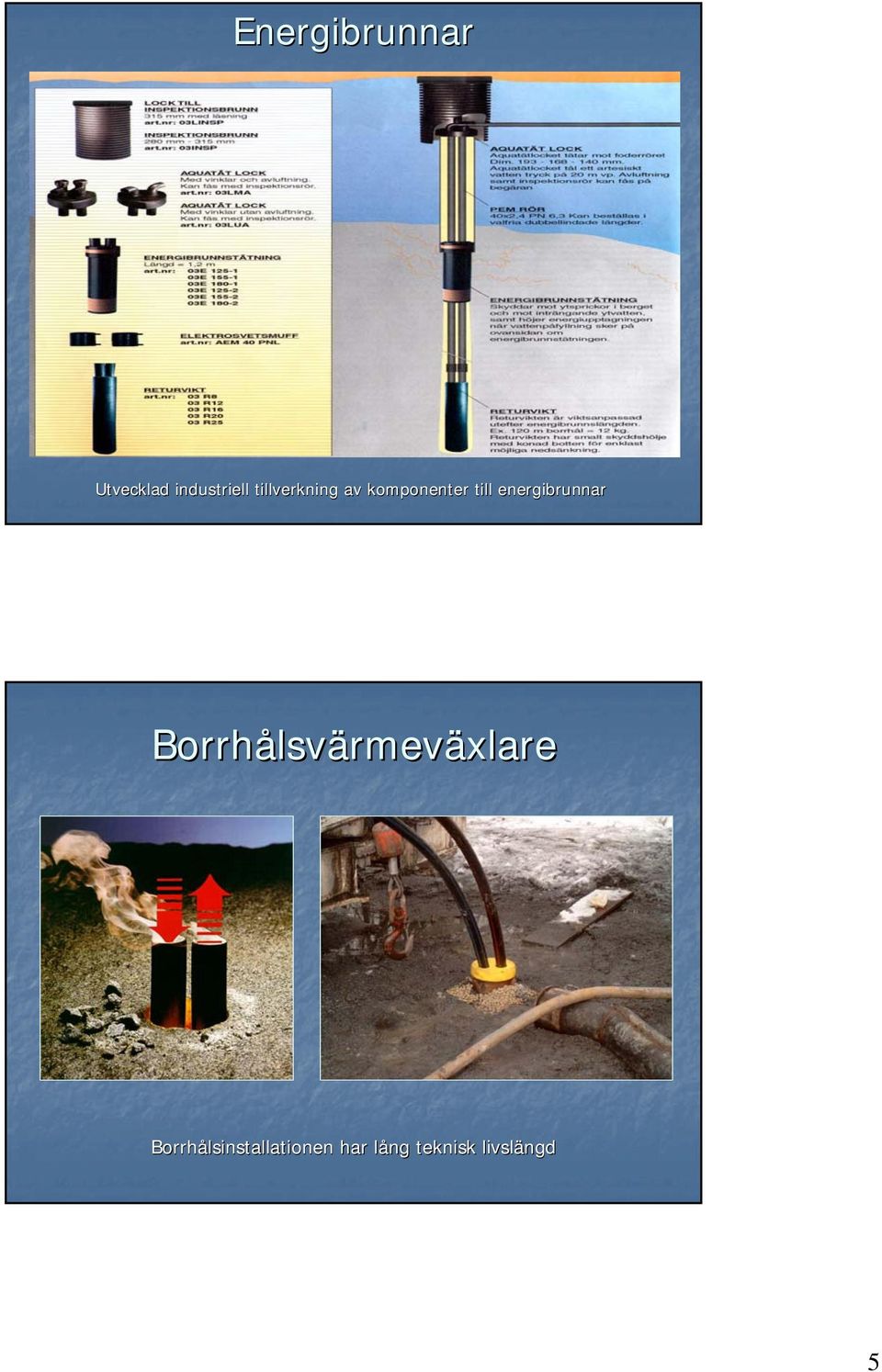 energibrunnar nnar Borrhålsv