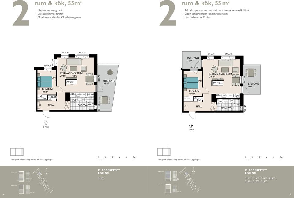 IX:s berg Öppet samband mellan kök och vardagsrum Ljust badrum med fönster Ljust badrum rum och kök, 6 m² rum & kök, 5 rum & kök, 5² Balkong mot rum & kök, 5² rum & kök, 5² Uteplats med morgonsol