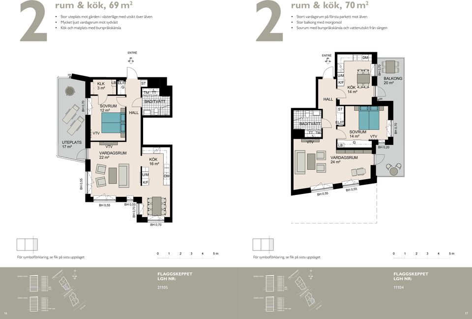 vardagsrum mot sydväst Kök och matplats med burspråkskänsla rum och kök, 6 m² Balkong mot SR BALKO m SR VARDASRUM m S VARDASRUM m² BAD KLK m² KLK m² m² VARDASRUM m² m² L BH,55 6 m² 6 m² rum & kök,