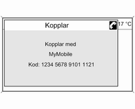 Telefon 125 När telefonportalen har hittat mobiltelefonen kan anslutningen bekräftas. Mobiltelefonen visas i listan över enheter och kan därmed styras via telefonportalen.