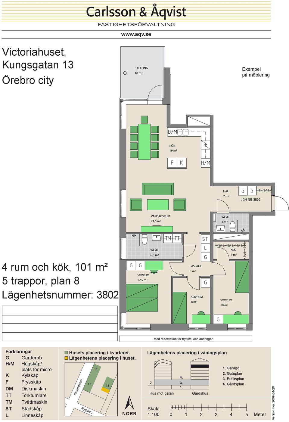 4 rum och kök, 101 m²