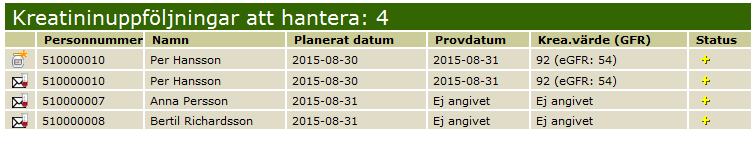 4.1.1 Om brev skall skickas, markeras typ av brev och klicka sedan på knappen skapa nytt. 4.1.2 Välj granska och skriv ut, om brevet och texten är ok kan nu brevet skrivas ut.