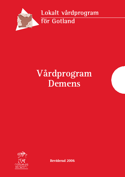 Vårdprogram Demens Vårdprogram Demens