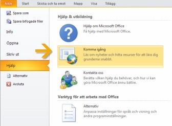 Komma igång med Outlook 2010 Om du har använt Microsoft Outlook 2003 länge har du säkert frågor om var du hittar kommandon och verktygsfältsknappar i Outlook 2010.