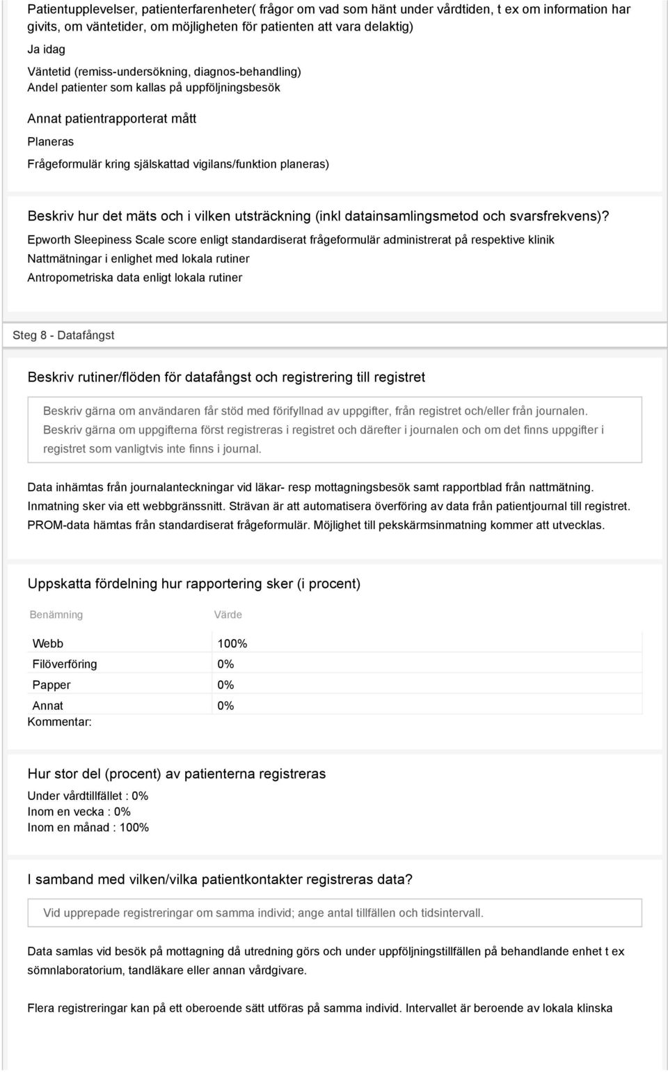 hur det mäts och i vilken utsträckning (inkl datainsamlingsmetod och svarsfrekvens)?