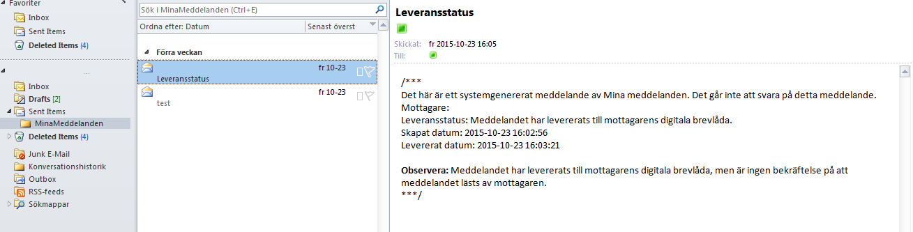 (/Preliminär): Sida 16 av 18 3. Klicka på länken och nytt e-postmeddelande skapas automatiskt. Klicka Skicka. 4.