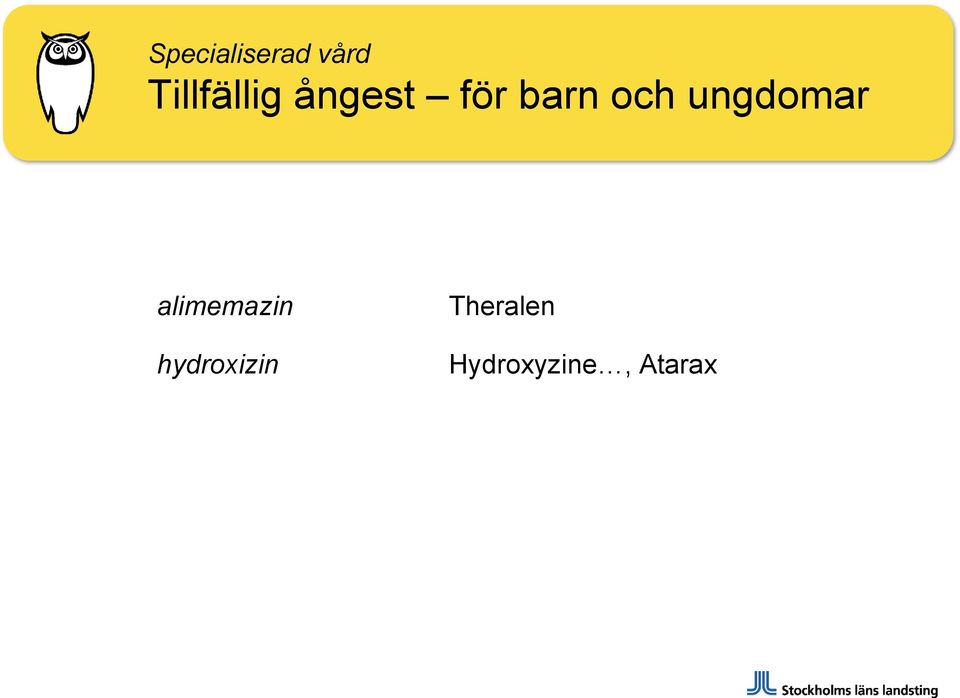 och ungdomar alimemazin