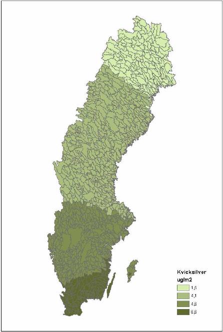 Amalgamanvändningen minskade mellan 1992 och 2003, från 1700 kg till 103 kg per år.