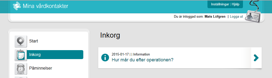 Hälsodeklarationen skickas till patienten inför en operation och utgör underlag för både vårdplaneringen och registret.