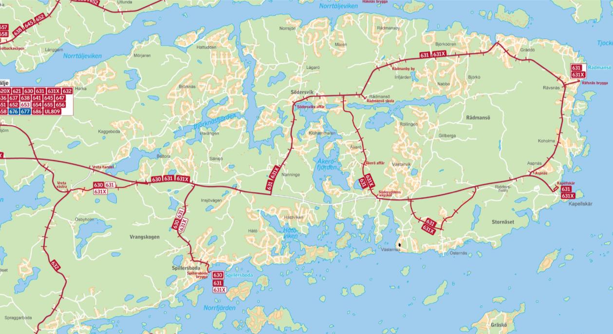 Figur 5 Karta Bussar Färjetrafik Kapellskärs Hamn är en strategiskt viktig hamn för Stockholmsregionen. Den ligger cirka 90 kilometer norr om Stockholm.