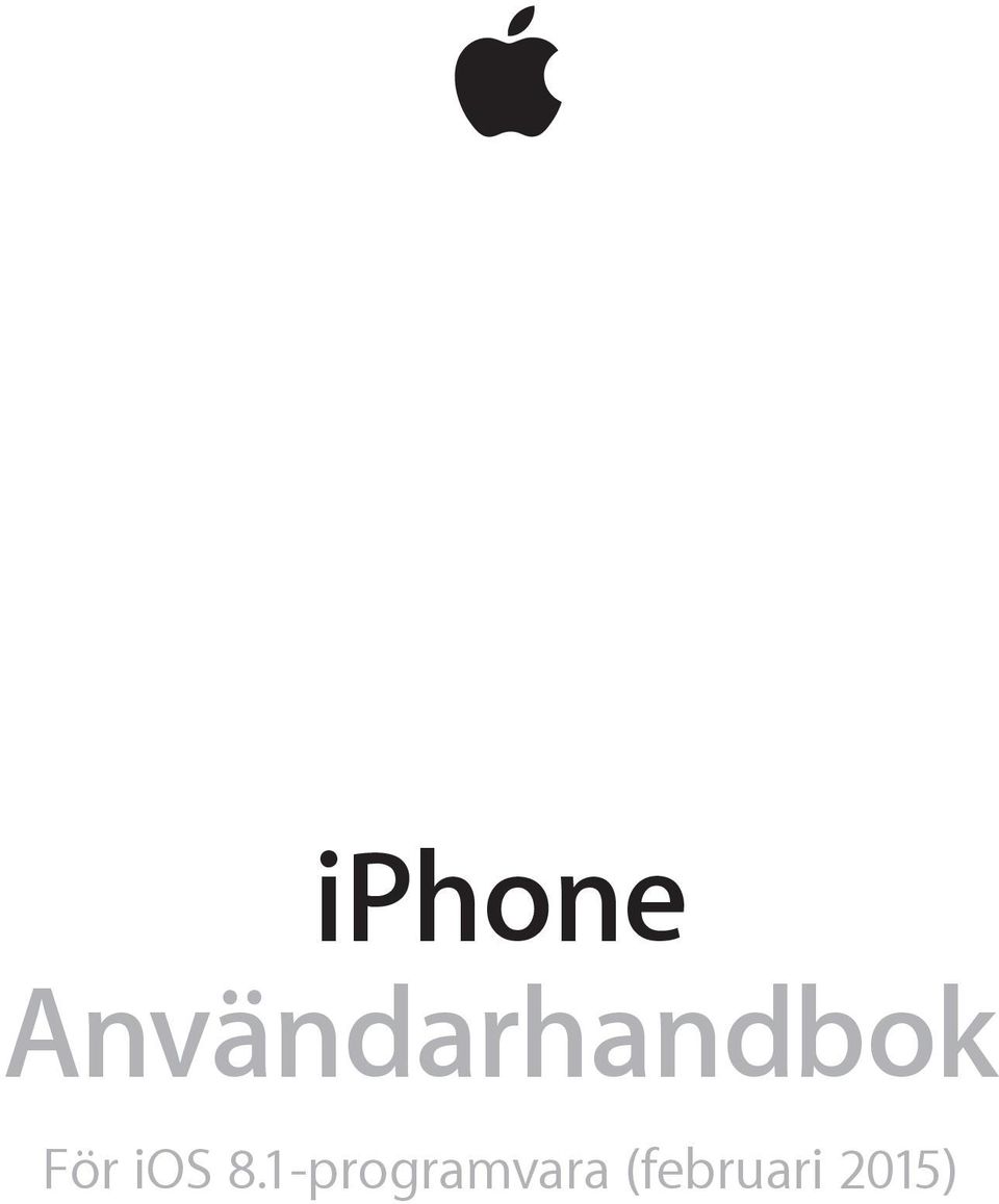 För ios 8.