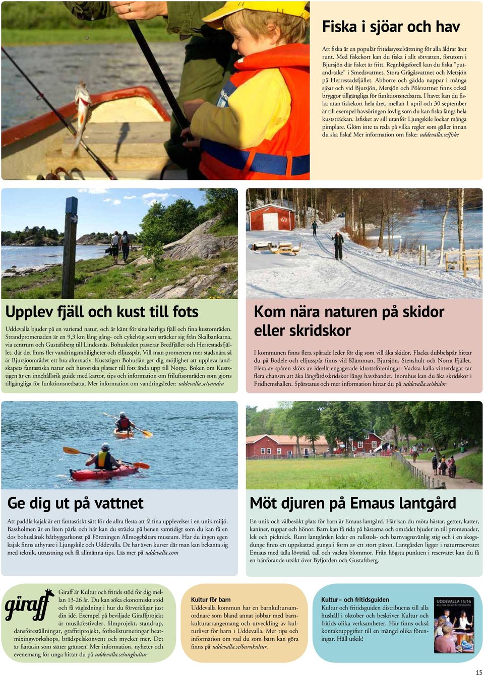 Abborre och gädda nappar i många sjöar och vid Bjursjön, Metsjön och Pölevattnet finns också bryggor tillgängliga för funktionsnedsatta.