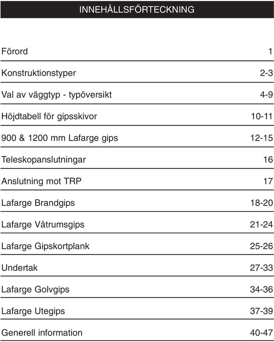 randgips Lafarge Våtrumsgips Lafarge Gipskortplank Undertak Lafarge Golvgips Lafarge