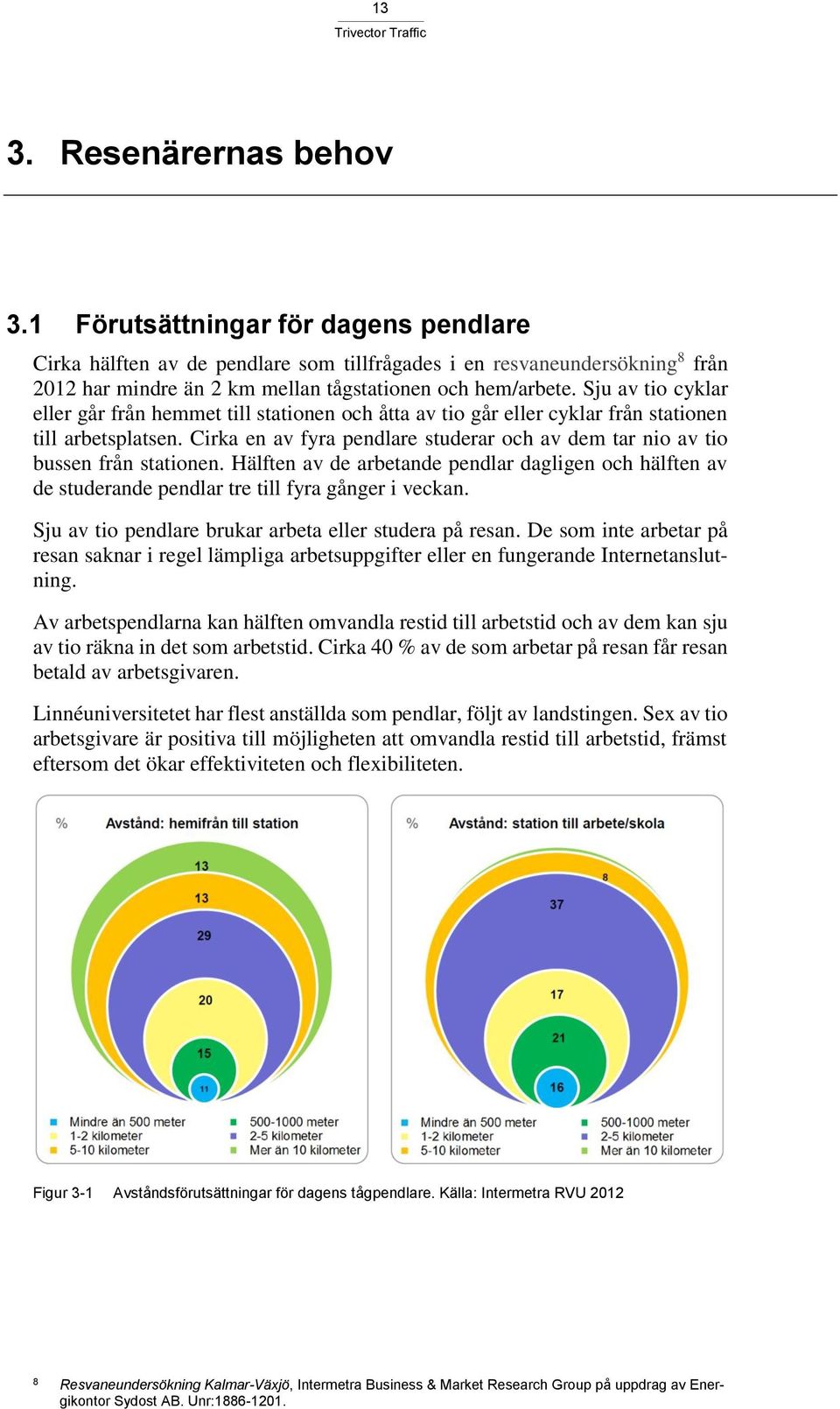 Sju av tio cyklar eller går från hemmet till stationen och åtta av tio går eller cyklar från stationen till arbetsplatsen.